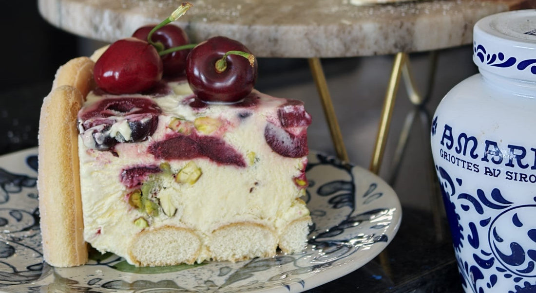Cherry & Pistachio Semifreddo