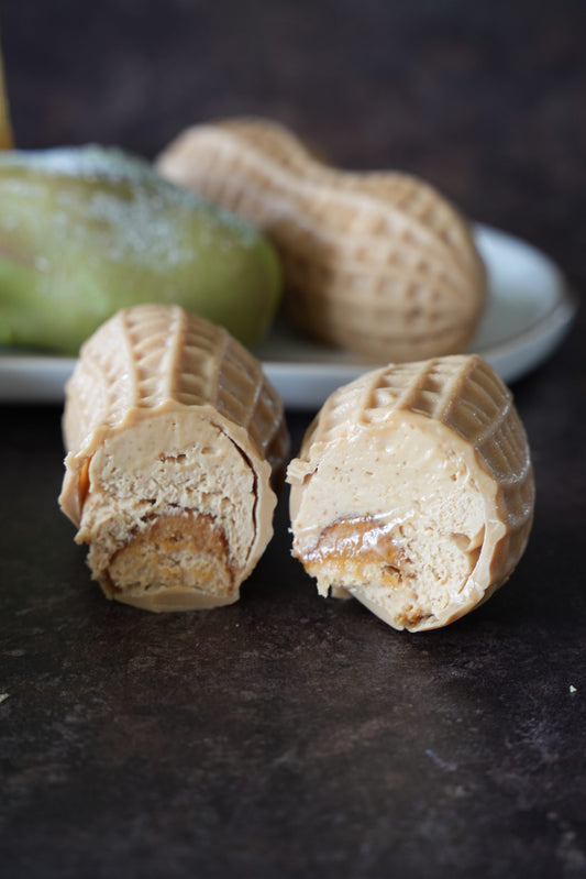 Žemės riešutų entremet – vaizdo įrašo pamoka | Skaitmeninis receptas PDF formatu