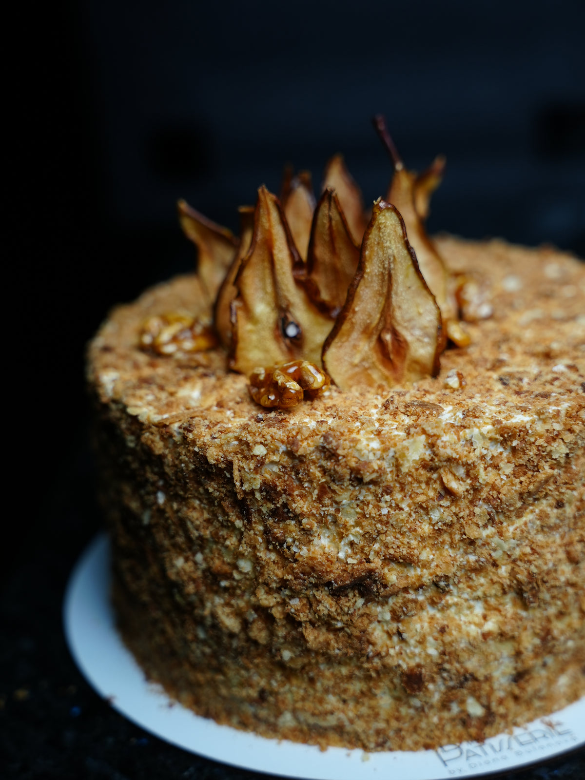 Pear, Gorgonzola & Walnut Cake | Recipe PDF & Video Tutorial
