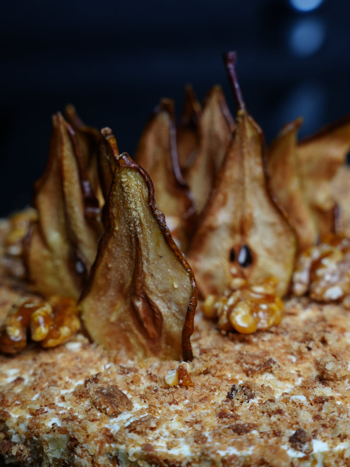Pear, Gorgonzola & Walnut Cake | Recipe PDF & Video Tutorial